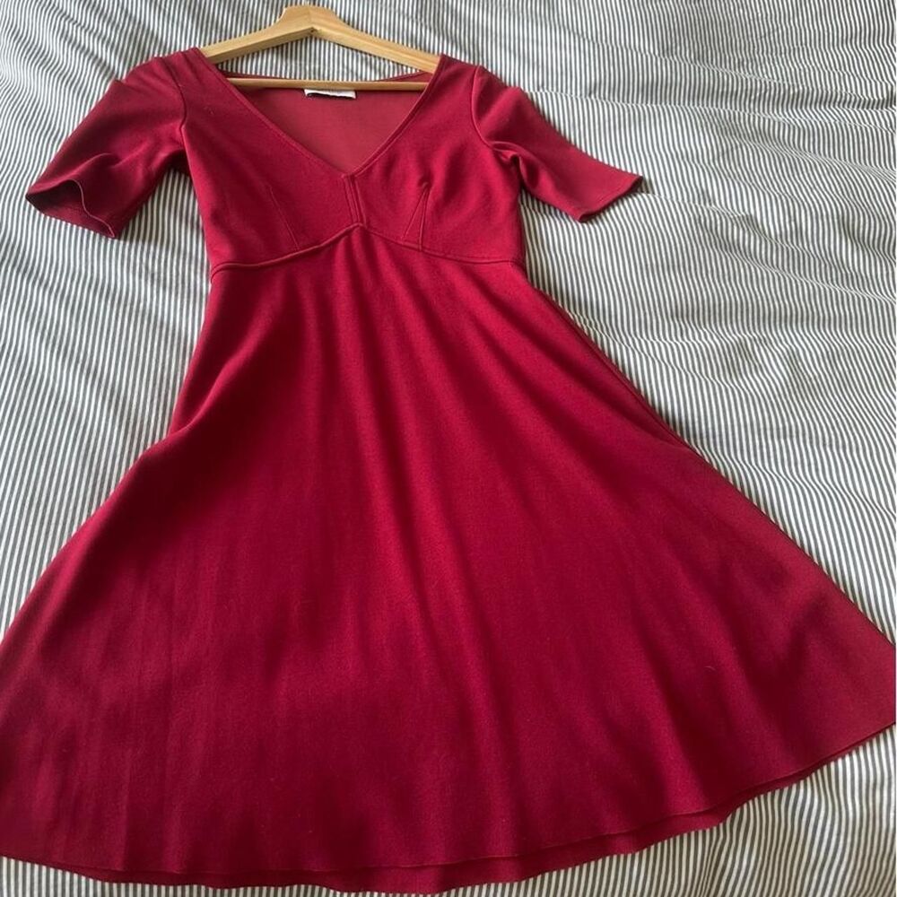 Anthropologie raspberry dress
